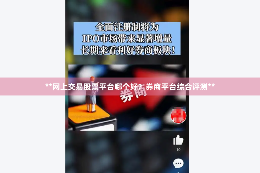 **网上交易股票平台哪个好？券商平台综合评测**