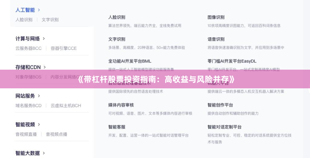 《带杠杆股票投资指南：高收益与风险并存》