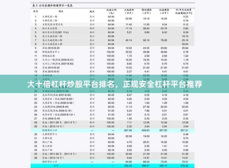 大十倍杠杆炒股平台排名，正规安全杠杆平台推荐
